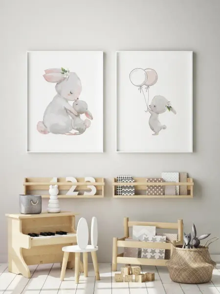 Queen Decor Постеры 30х40 см 2 шт. на стену в детскую комнату