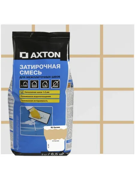 Axton Затирка цементная A.340 цвет багамы 2 кг