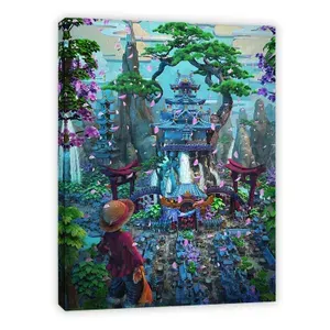 Картина на холсте с подрамником, 30х40 см, "One Piece-Большой куш", серия "Аниме", Woodartis