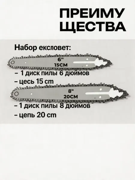 Pinsen Цепь пильная 6 8", 1,1 мм, 36 звеньев DDE 90SG