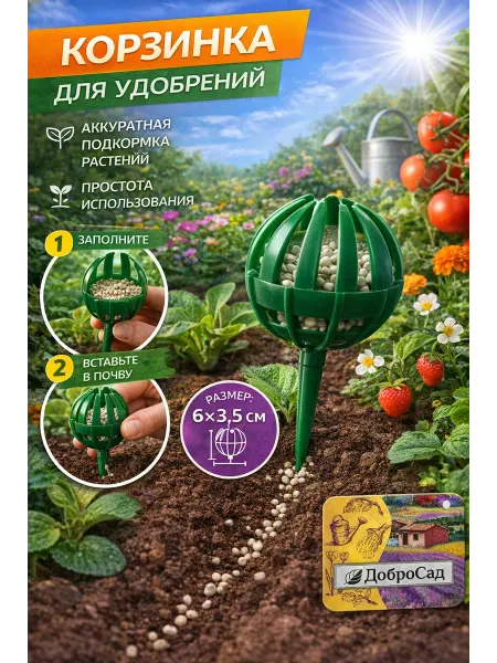 Корзинка для удобрений 6*3,5см