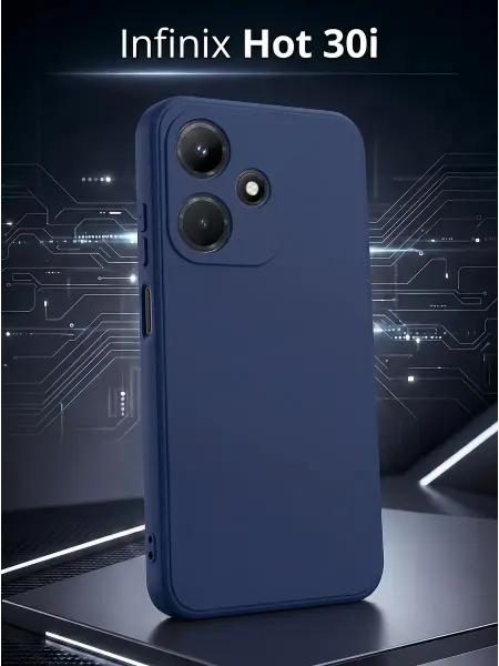 ЧЕХОЛБЕРИ Силиконовый матовый чехол на Infinix Hot 30i