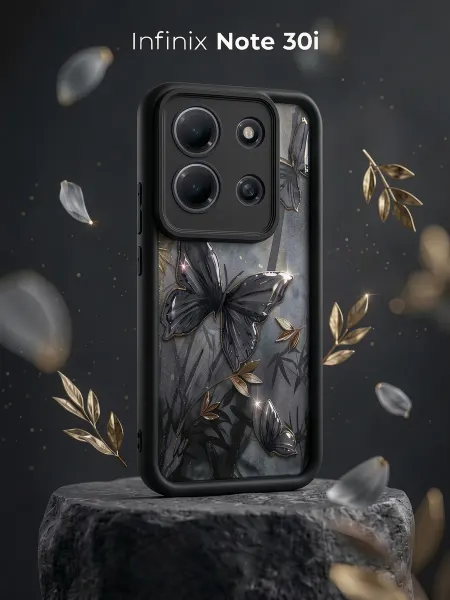 ЧЕХОЛБЕРИ Чехол с высокими бортами и принтом на Infinix Note 30i