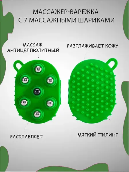 Роликовый массажер для тела с шариками антицеллюлитный