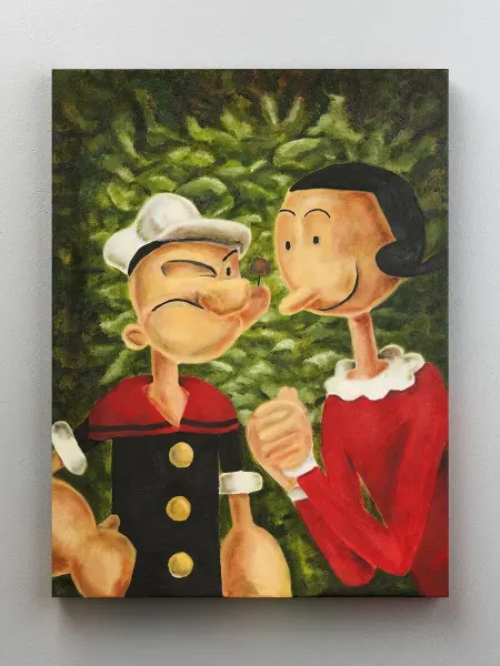 Делаем Картины Картина "Моряк Попай и Олив Ойл" 30x40 см