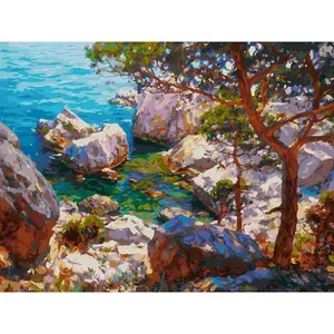 Картина по номерам Дикая Вишня 'Крымская бухта', 30x40см