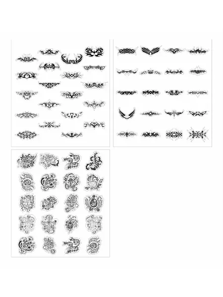 Фотокопир Набор наклеек стикеров "Узоры"