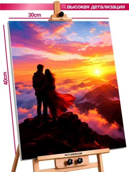 PictureBoom Картина по номерам 30x40 Романтика высоты