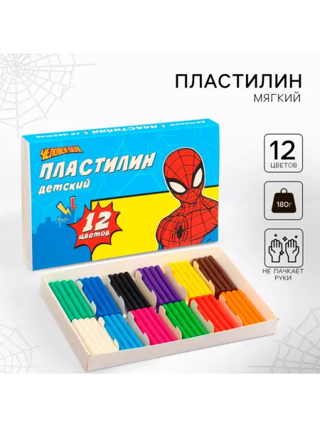 Лавка Пластилин Детский 12 цветов для творчества, 2 шт