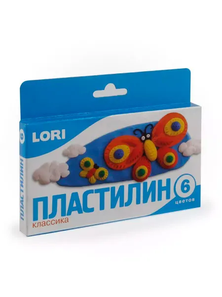 Lori Пластилин Классика 6 цветов по 20 гр