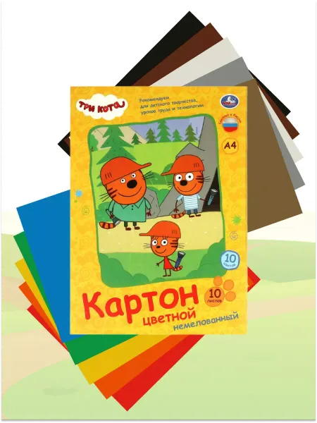 Toys26 Цветной картон Три кота