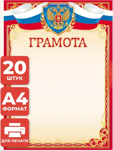 Компания ЛиС Грамота для принтера набор 40 шт А4