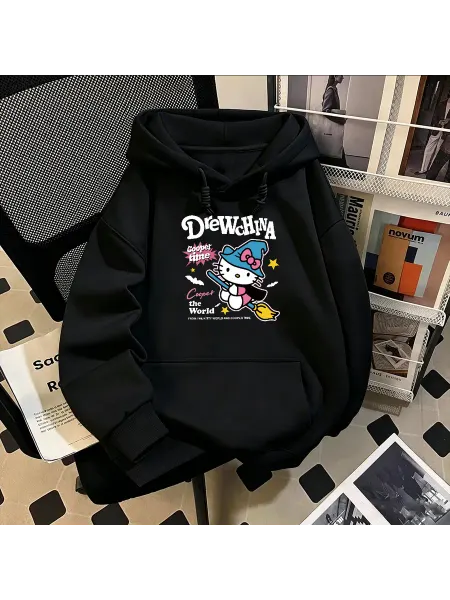 Толстовка с капюшоном и принтом HelloKitty