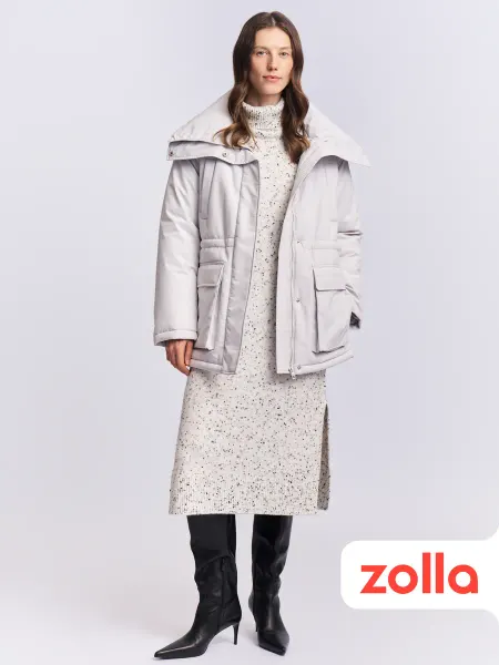 Zolla Женская куртка с воротником синтепон