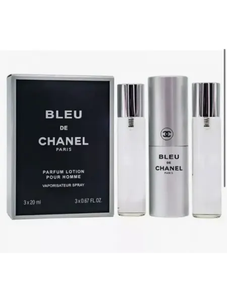 Духи в подарок Мини набор духов Bleu de Chanel 3в1