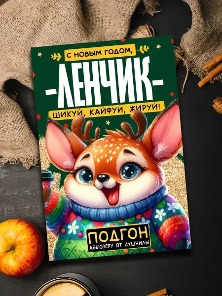 Podarkoz Магнит с новым годом Ленчик
