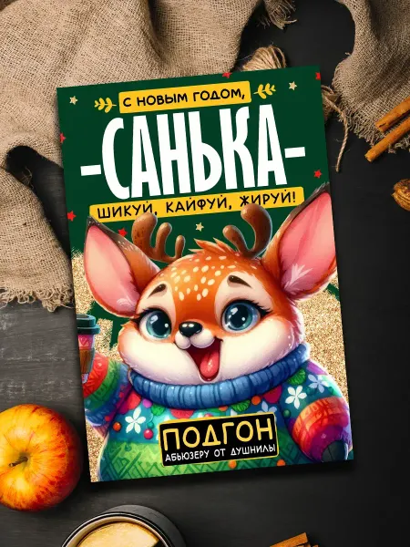 Podarkoz Магнит с новым годом Санька