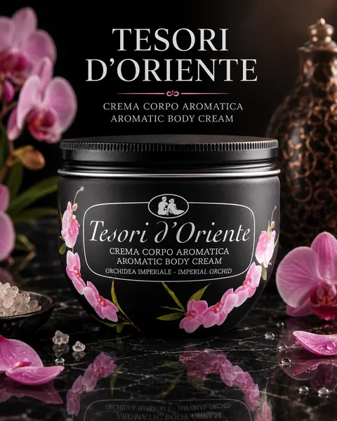 Крем для тела Tesori D'Oriente "Orchidea", увлажняющий, для всех типов кожи