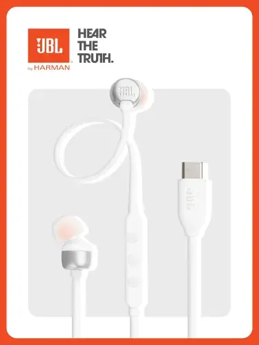 Проводные наушники JBL Tune 310С USB Type-C, белый