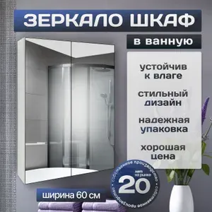 Зеркало-шкаф Клэо 60х70х17