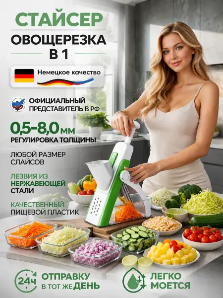 Овощерезка многофункциональная ручная