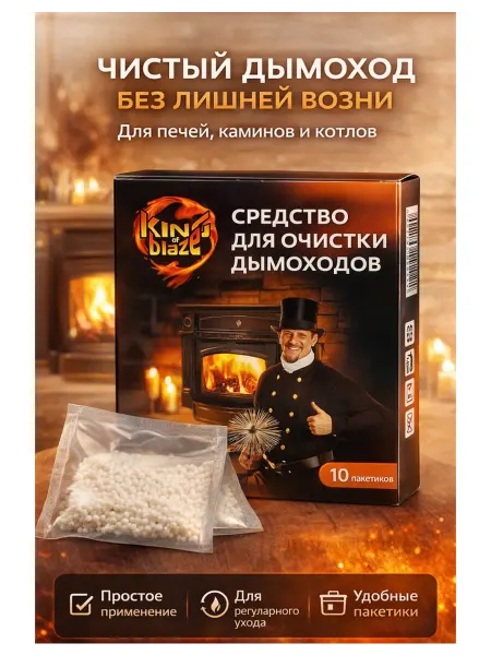 King of Blaze Средство для чистки дымоходов и печных труб