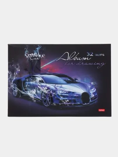 Альбом для рисования Hatber АвтоСтихии, 3D лак, А4ф, 32 листов