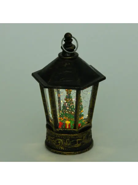 - Фонарь-ёлочка с подсветкой 8x7x14 см