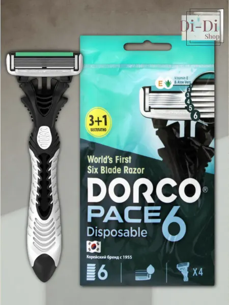 DORCO Pace 6 Бритва (3+1шт.)