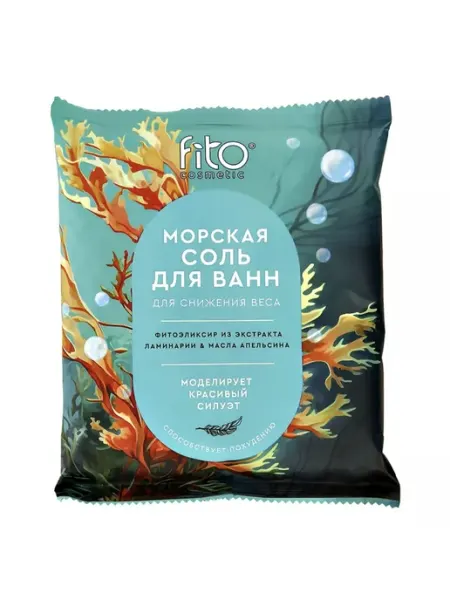 ФИТОКОСМЕТИК Соль для ванн Морская для снижения веса ELIXIRICA 500г ФИТО