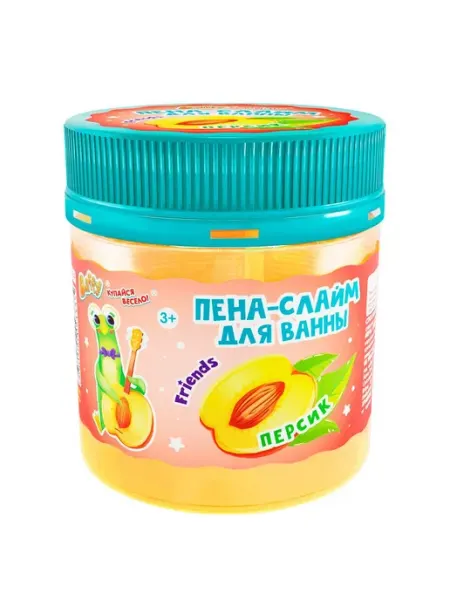 BAFFY Пена-слайм для ванны детская Персик, 150 мл