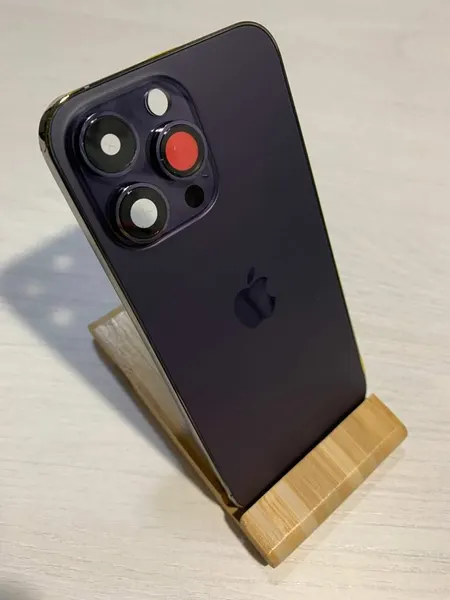 Корпус iPhone 14 Pro Max фиолетовый (Deep Purple), комплект кнопок, сим-лоток