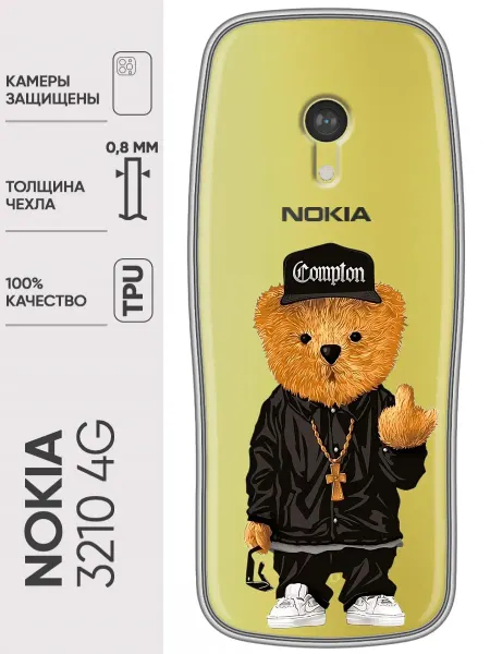 Trendmall Чехол на Nokia 3210 4G Мишка