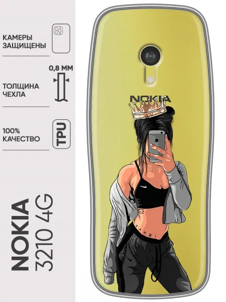 Trendmall Чехол на Nokia 3210 4G женский принт