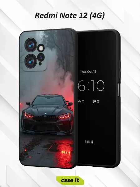 Case it Чехол на Redmi Note 12 4G с принтом автомобиль BMW M4