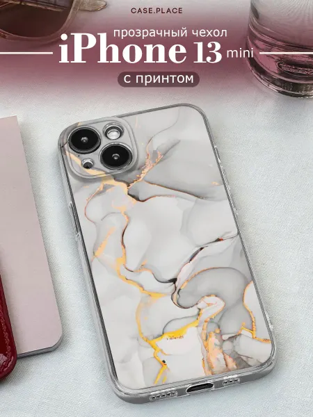 Case Place Чехол на iPhone 13 mini мрамор