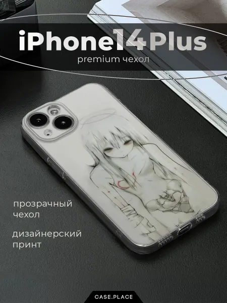 Case Place Чехол на iPhone 14 Plus аниме