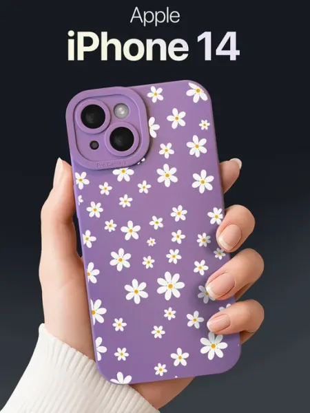 SCDesign Чехол на iPhone 14 с ромашками