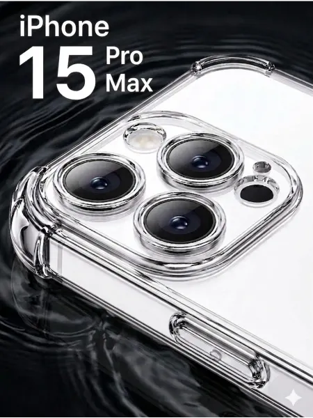 WOGIC Чехол на iPhone 15 Pro Max прозрачный