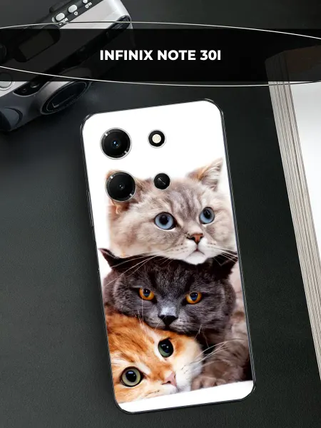 Infinix Чехол на Note 30i с котиками