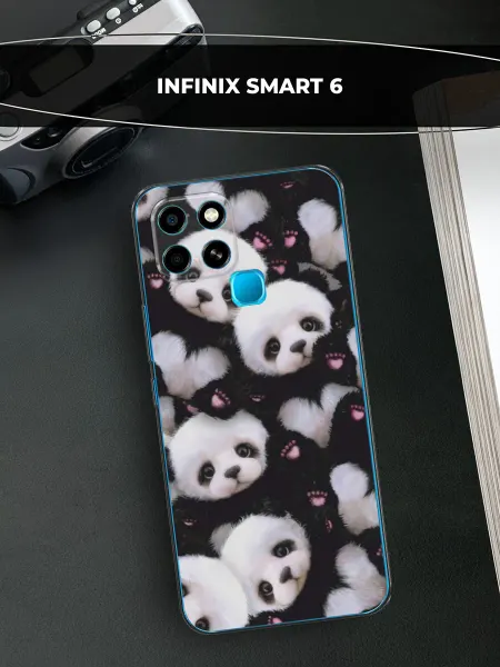 Infinix Чехол на SMART 6 панда