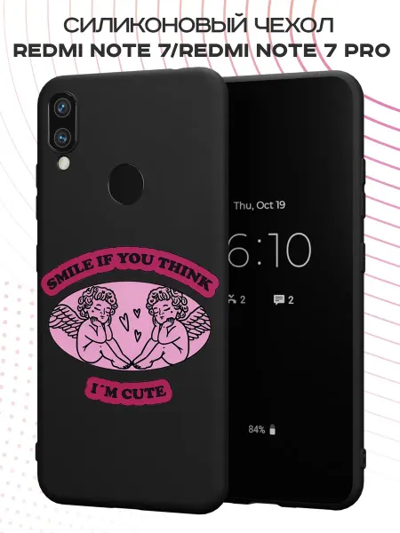 FACTORIA Чехол на Xiaomi Redmi Note 7 с принтом Купидоны