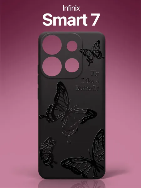 SCDesign Чехол на Infinix Smart 7 с бабочками