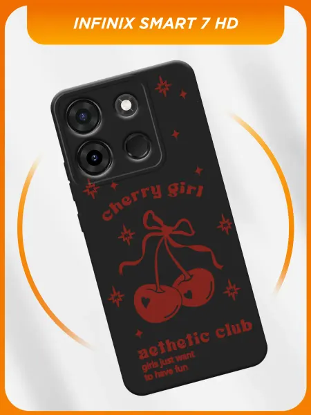 Infinix Чехол на Smart 7 HD с вишней