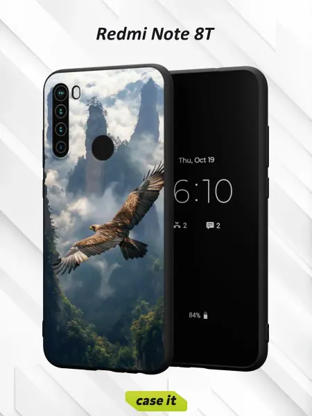 Case it Чехол на Redmi Note 8Tс принтом Парящий в небе