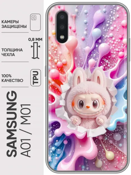 Trendmall Чехол на Samsung Galaxy M01, A01 Labubu Лабубу