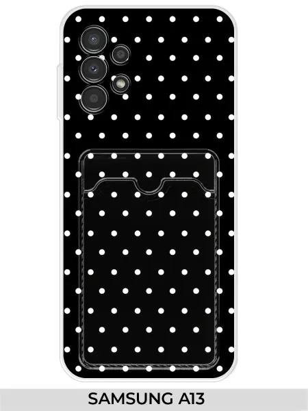 NOOTO Чехол с карманом на Samsung A13 A135FZ в горошек