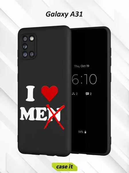Case it Чехол на Samsung A31с принтом I love me