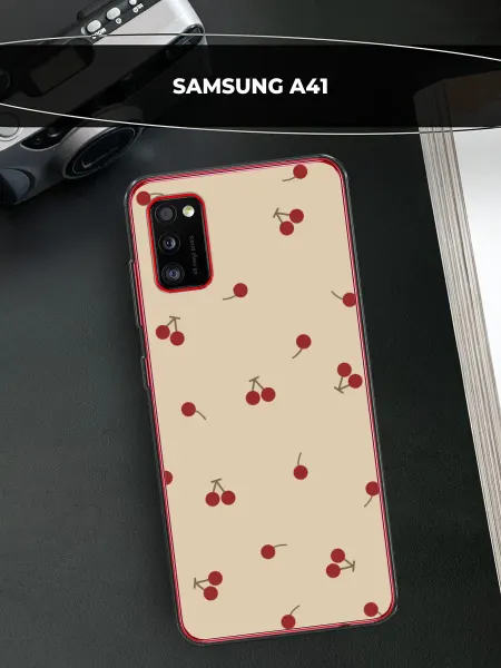 Samsung Чехол на Galaxy A41 с вишней