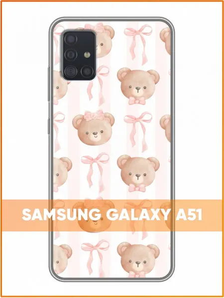 Case Face Чехол на Samsung Galaxy A51 с принтом Бантики